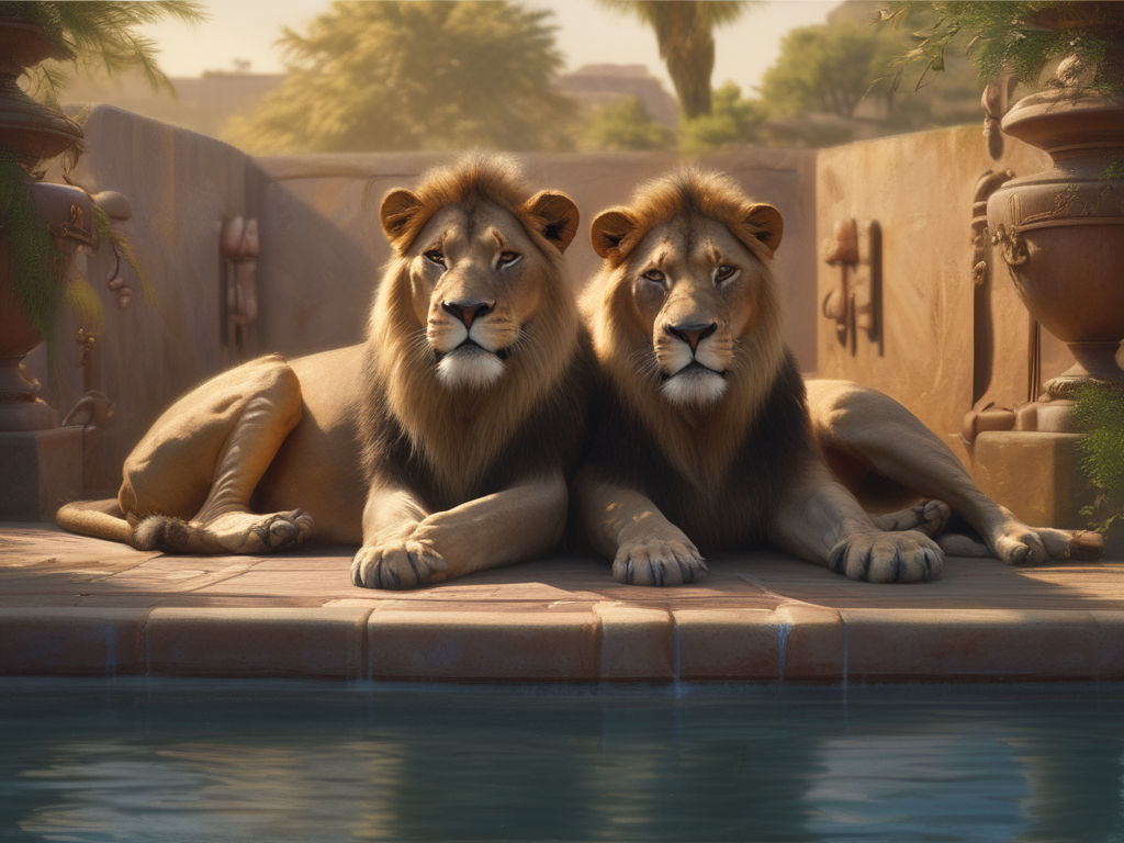 Lions Take Note Of New Seal At Brookfield Zoo