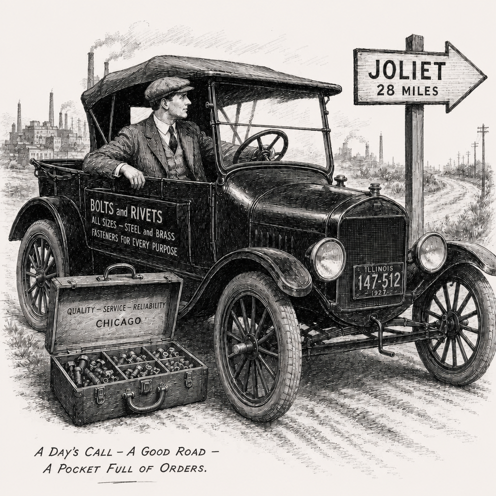 A Salesman’s Road: A Day’s Run from Chicago to Joliet in 1927  
